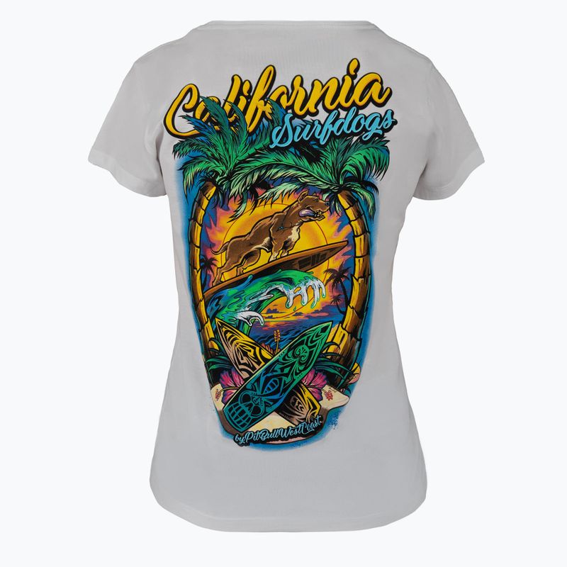 Ladies' T-shirt Pitbull West Coast Surf Dog white 2