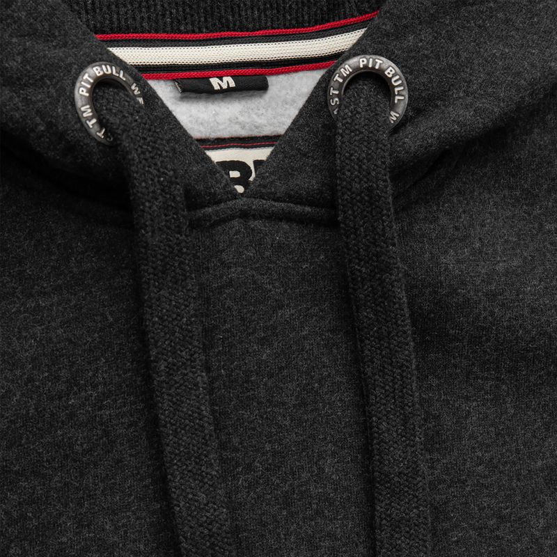 Men's sweatshirt Pitbull West Coast Hooded Small Logo 21 charcoal melange 4
