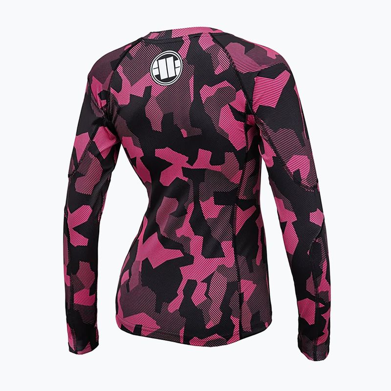 Ladies' Rashguard longsleeve Pitbull West Coast L-S Rash Dillard pink camo 2