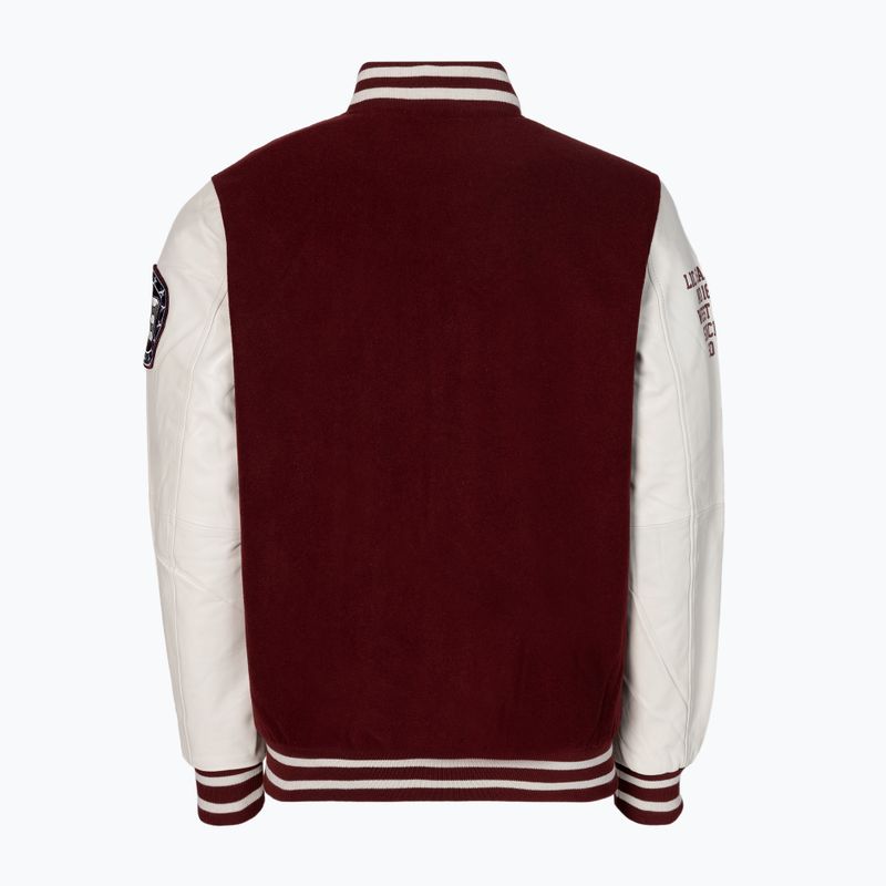 Men's jacket Pitbull West Coast Varsity Melton Wilson white 2
