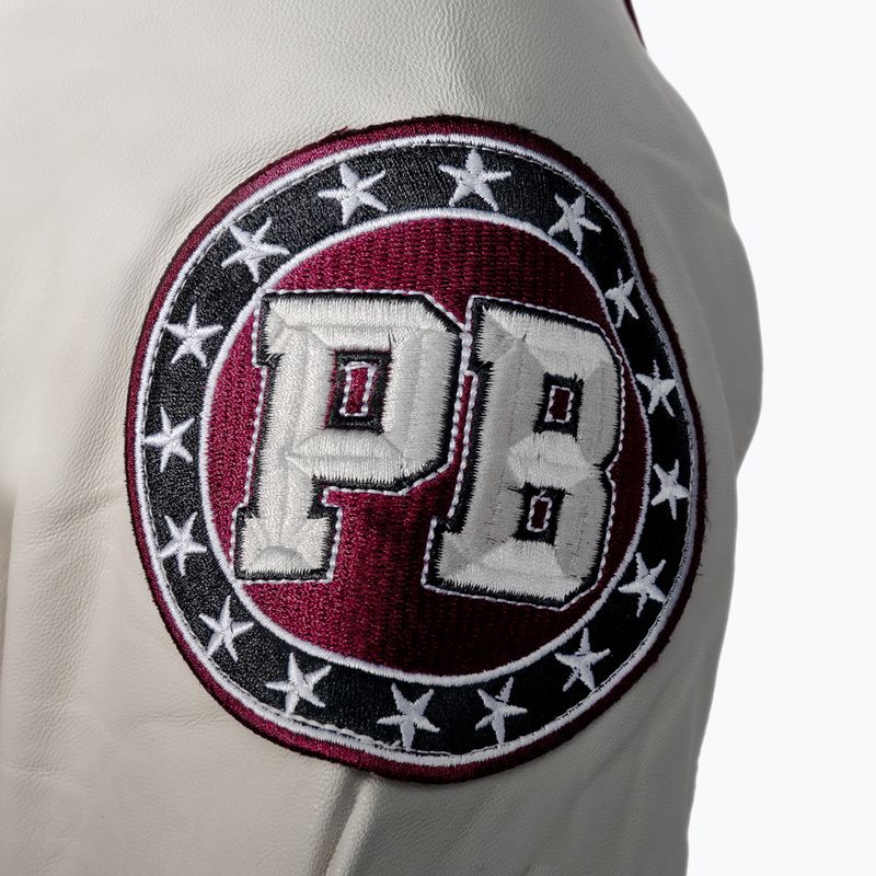 Men's jacket Pitbull West Coast Varsity Melton Wilson white 3