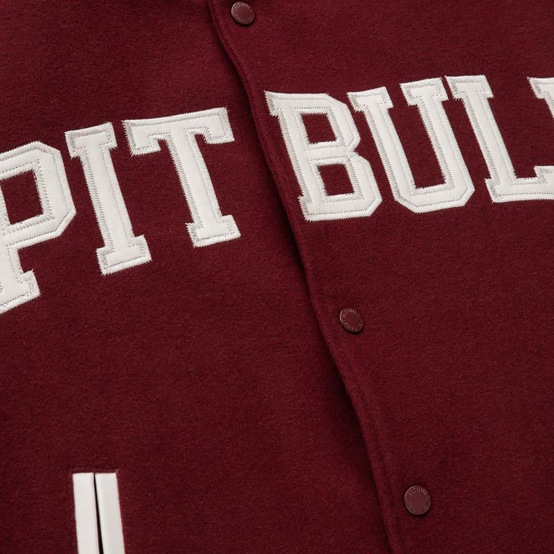 Men's jacket Pitbull West Coast Varsity Melton Wilson white 5