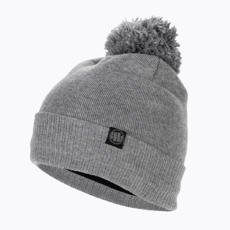 Pitbull West Coast winter beanie Bubble Small Logo grey 3