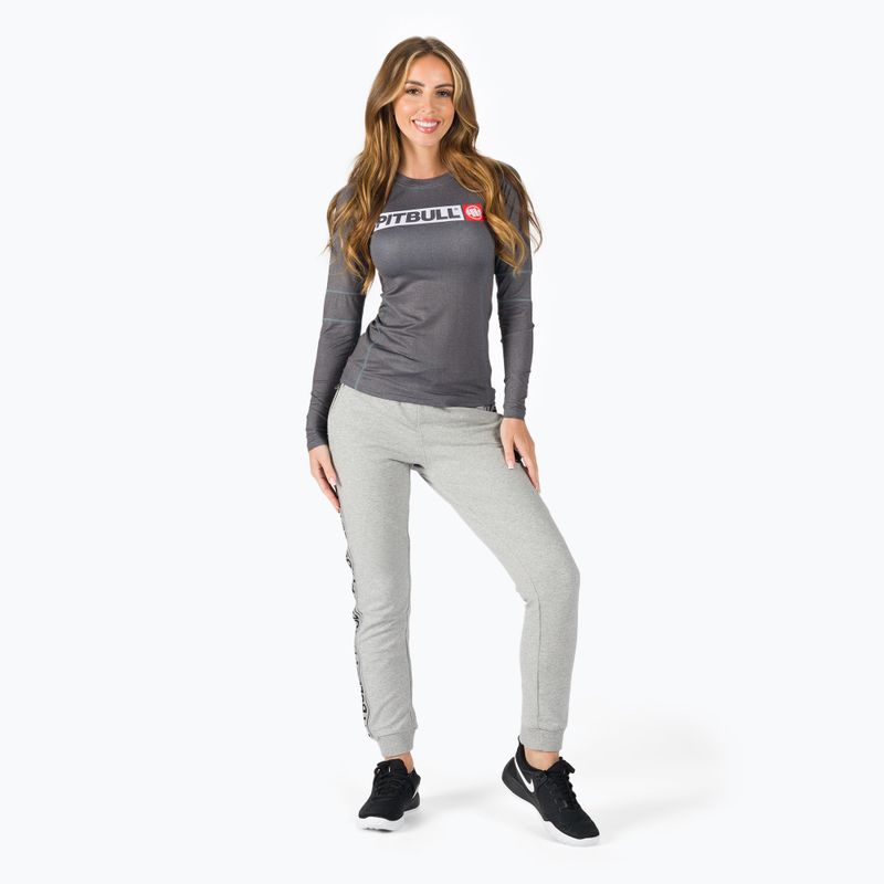 Ladies' Rashguard longsleeve Pitbull West Coast Rash L-S Hilltop grey/melange 2