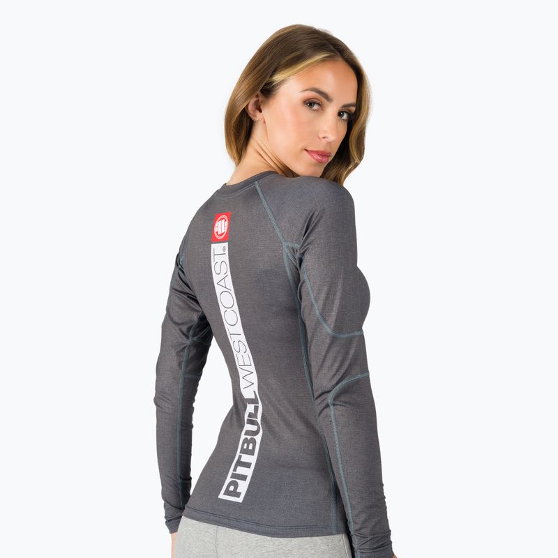 Ladies' Rashguard longsleeve Pitbull West Coast Rash L-S Hilltop grey/melange 3