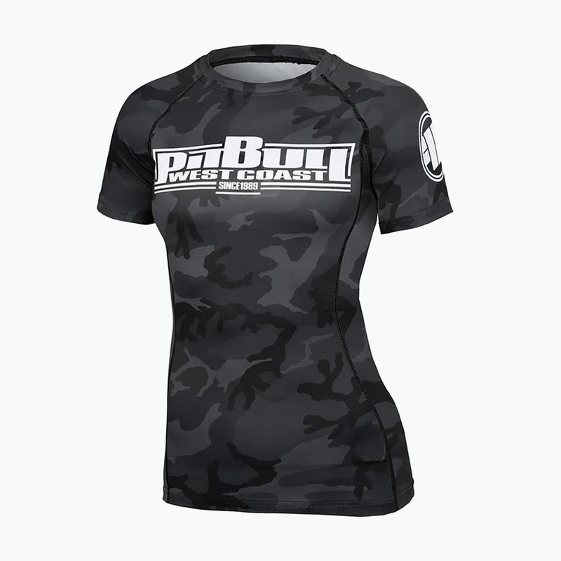 Ladies' Rashguard Pitbull West Coast Rash T-S All black camo