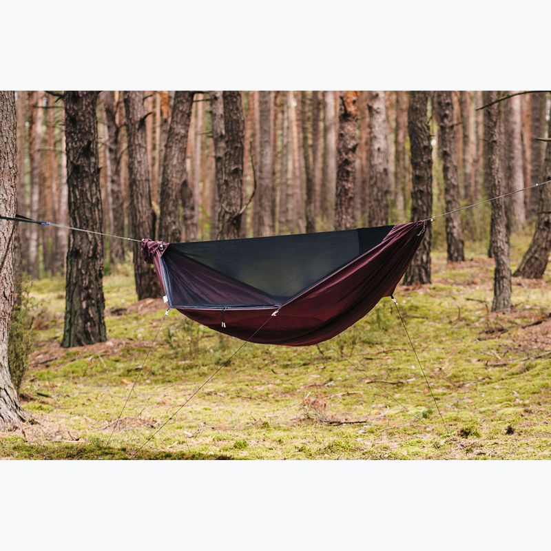 Lesovik Draka burgundy ron hiking hammock 3
