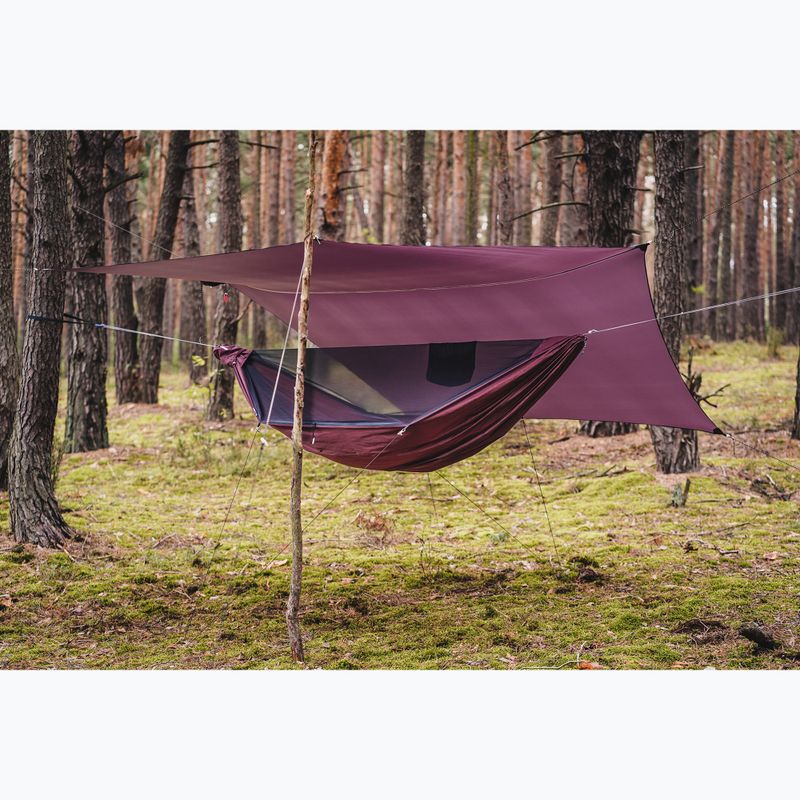 Lesovik Draka burgundy ron hiking hammock 4