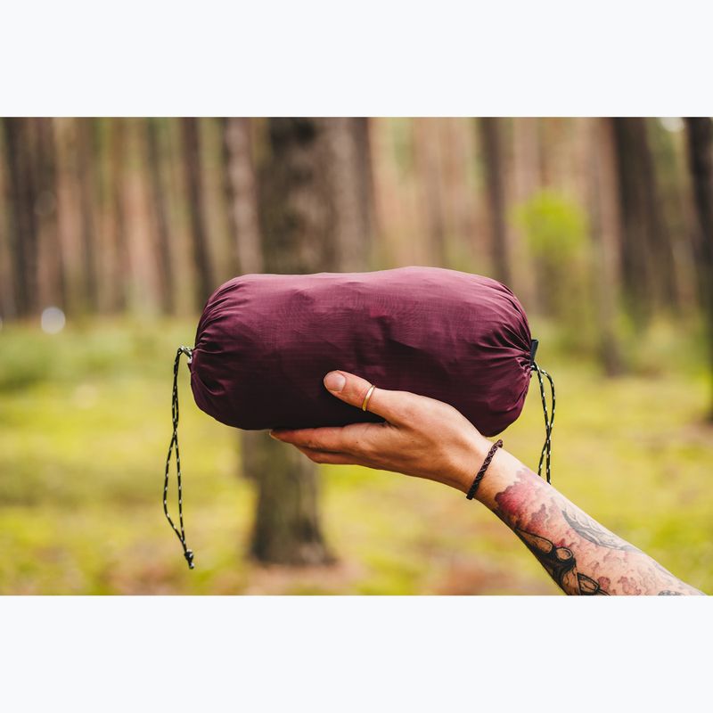 Lesovik Draka burgundy ron hiking hammock 5