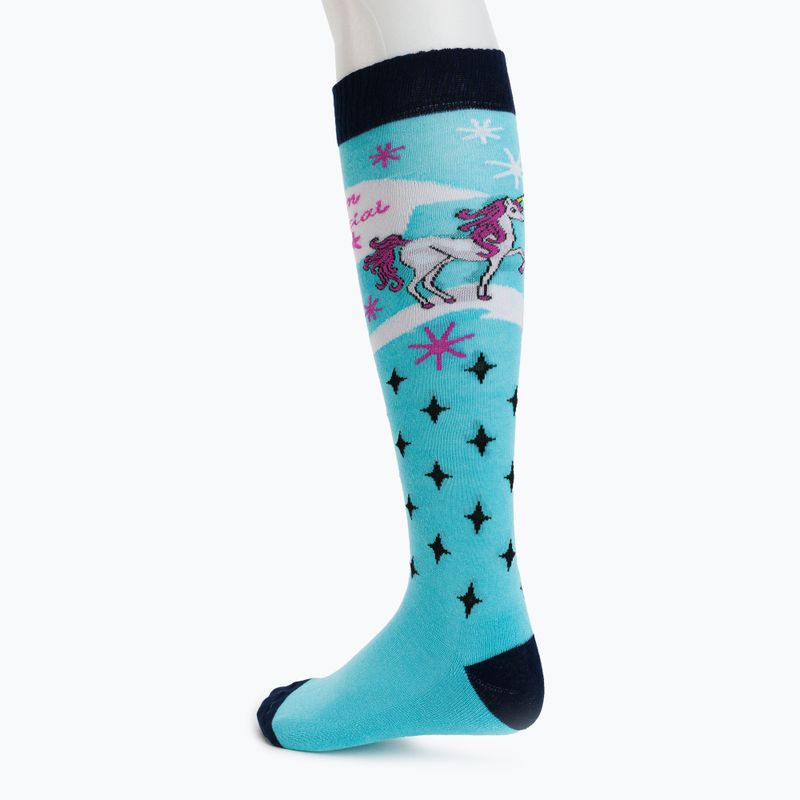 Comodo blue and navy equestrian knee-high socks SJBW/08 3