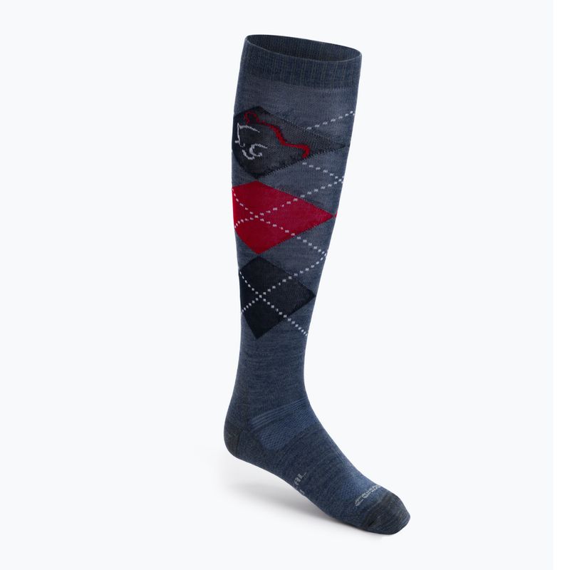 Comodo horse riding socks grey-red SPJW/04
