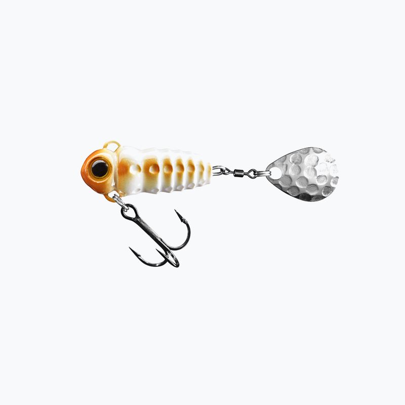 SpinMad Crazy Bug Tail Bait white and brown 2407