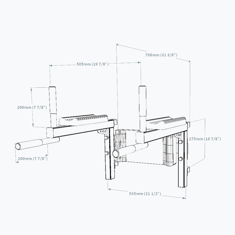 BenchK exercise railing black BK-DB1B 7