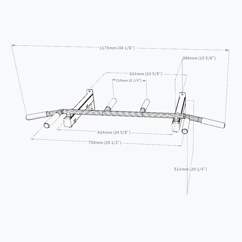 BenchK Pull Up Bar black PB2B 7