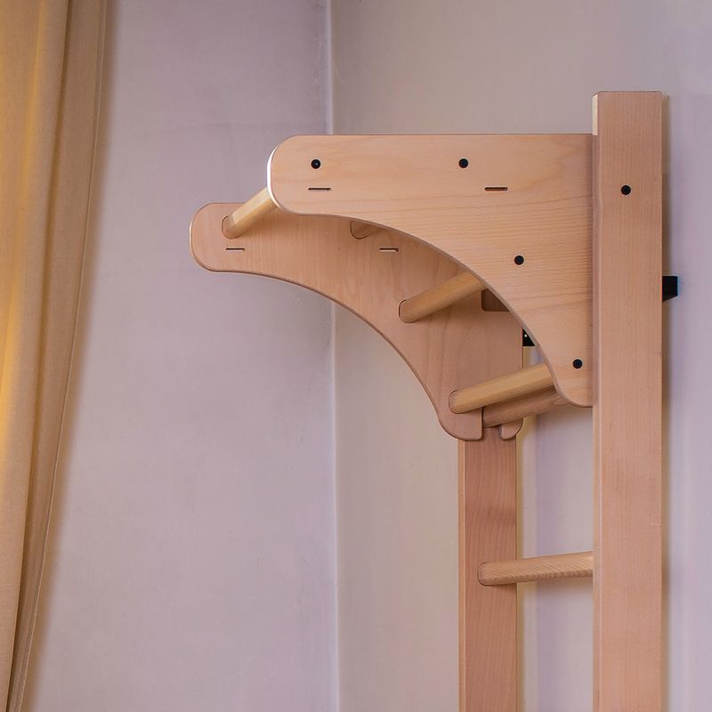 BenchK Pull Up Bar PB204 in natural wood BK-204 6