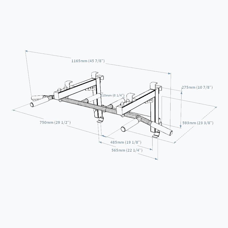 BenchK Pull Up Bar black PB3B 7