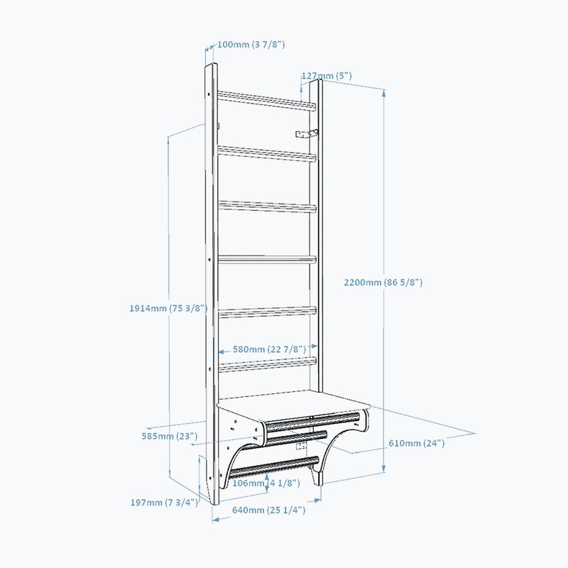 BenchK bronze gymnastic ladder BK-112 2