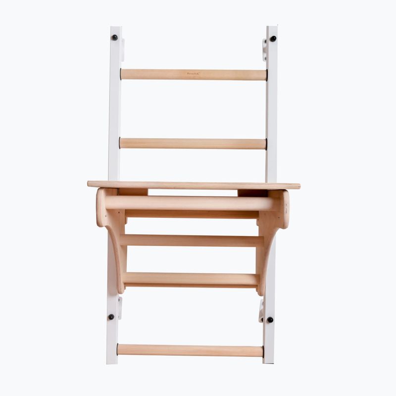 BenchK 212W+A204 white matte/oak gymnastics ladder 2
