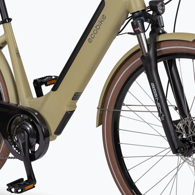 EcoBike X-City Cappuccino/13 Ah Greenway beige electric bike 1010119 9