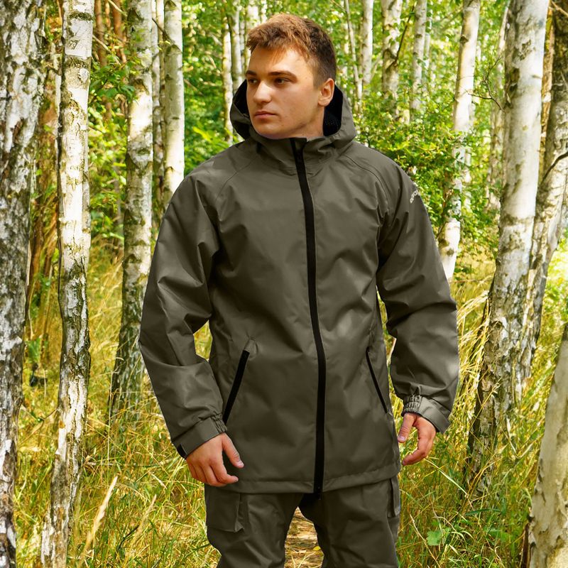 Men's fishing jacket Pros 285 olive green 6