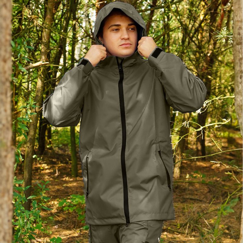 Men's fishing jacket Pros 285 olive green 7