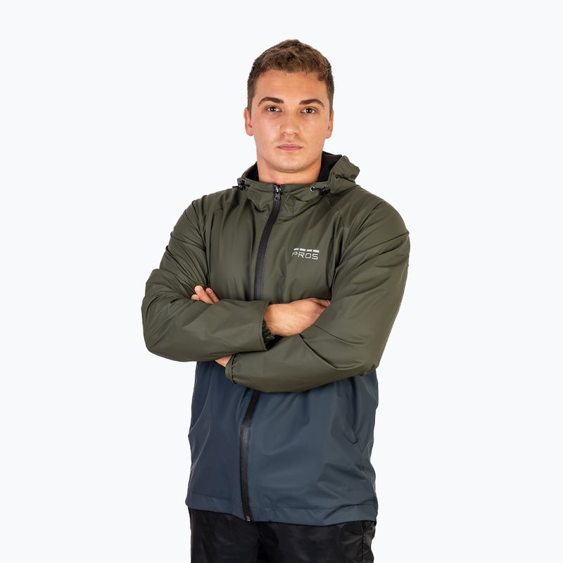 Men's fishing jacket Pros 726 green/blue 5