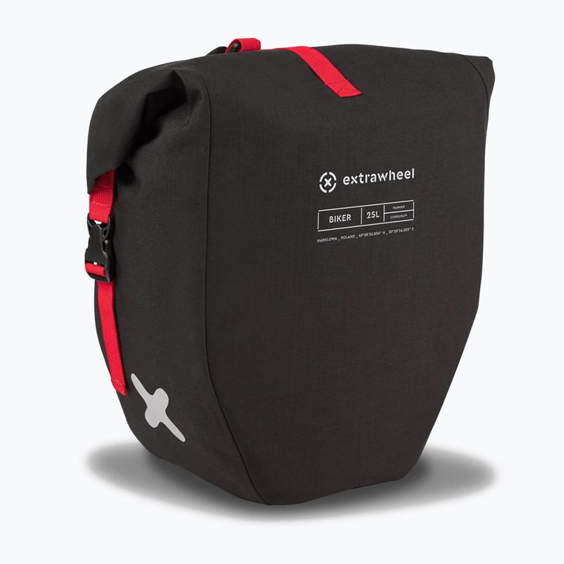 Extrawheel Biker Premium 25L bike panniers 2 pcs black E0102 3