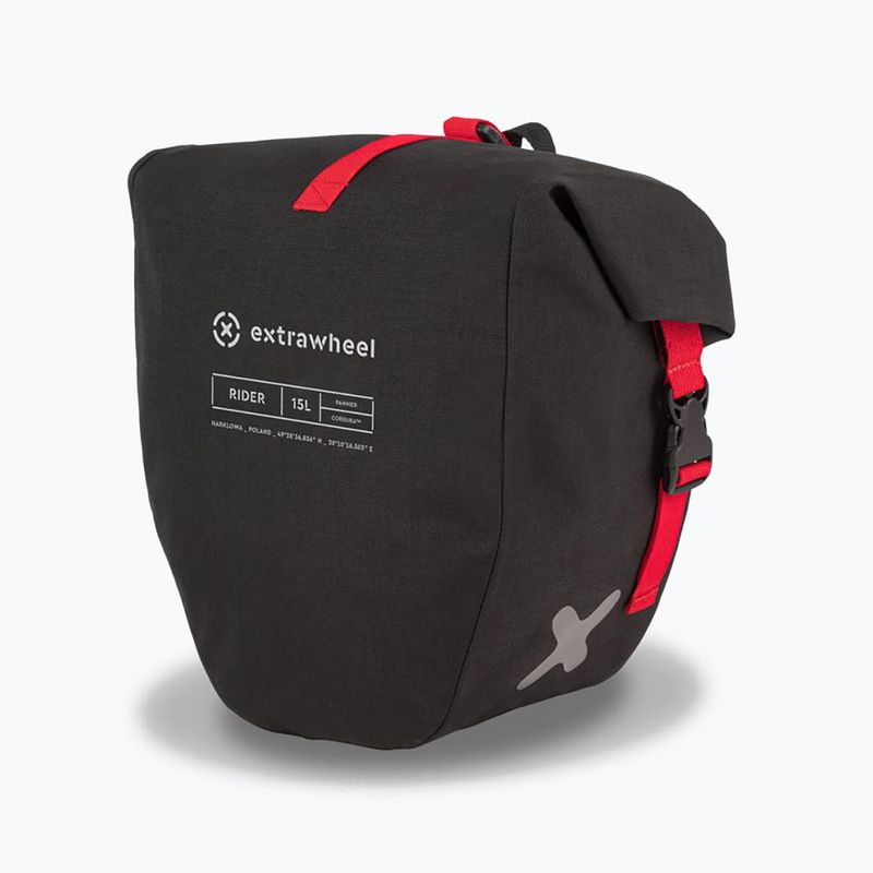 Extrawheel Rider Premium 15L bike panniers 2 pcs. black E0113 2