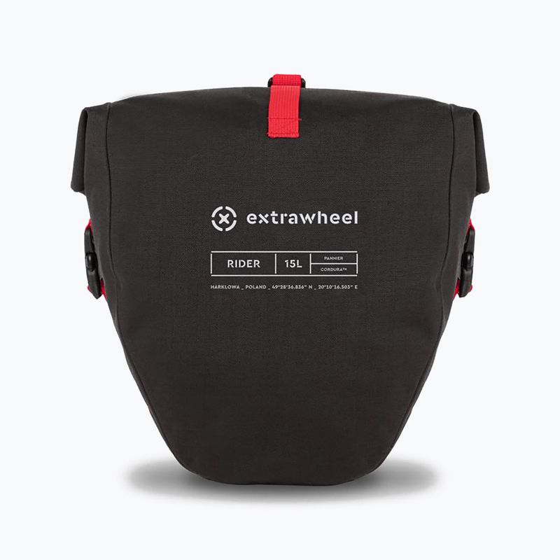 Extrawheel Rider Premium 15L bike panniers 2 pcs. black E0113 4