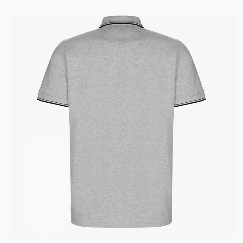 Men's polo shirt Pitbull West Coast Polo Slim Stripes grey/melange 2