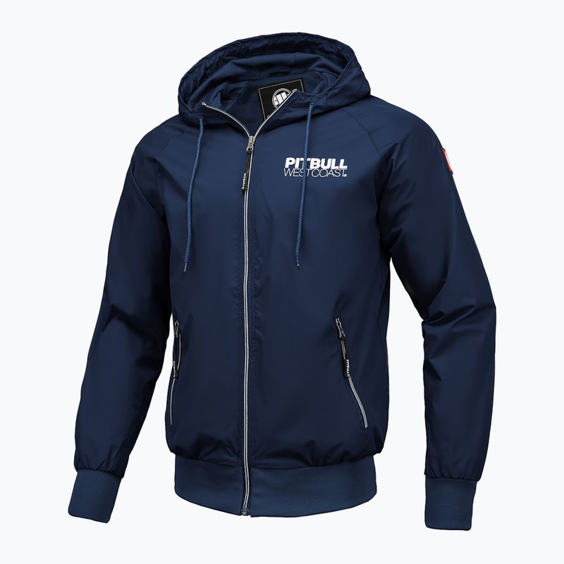 Men's Pitbull West Coast Athletic Hooded Nylon jacket dark navy 7