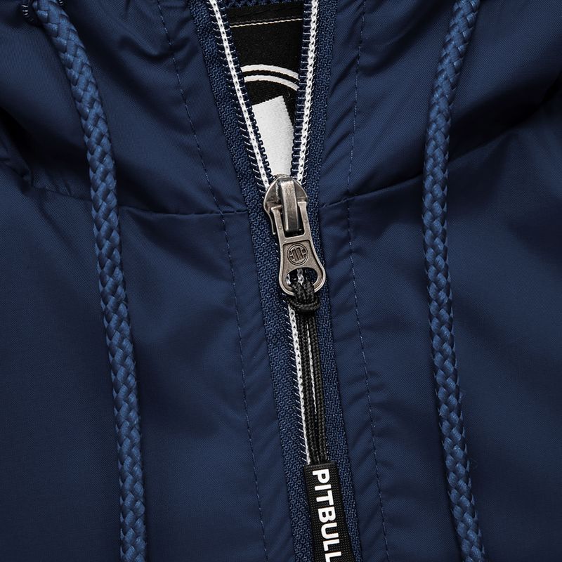 Men's Pitbull West Coast Athletic Hooded Nylon jacket dark navy 9