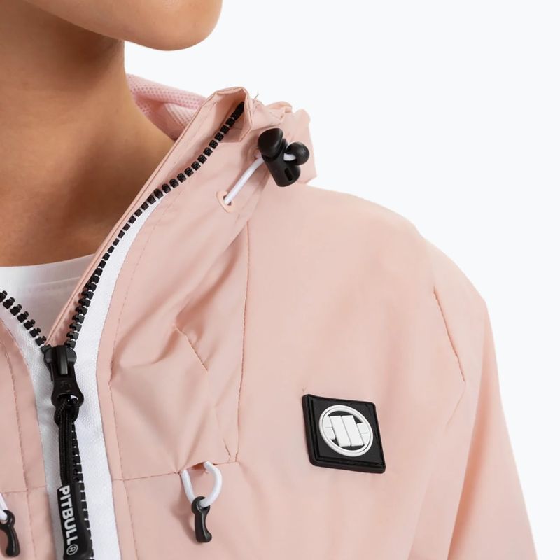 Women's jacket Pitbull West Coast Aaricia Hooded Nylon pink 6