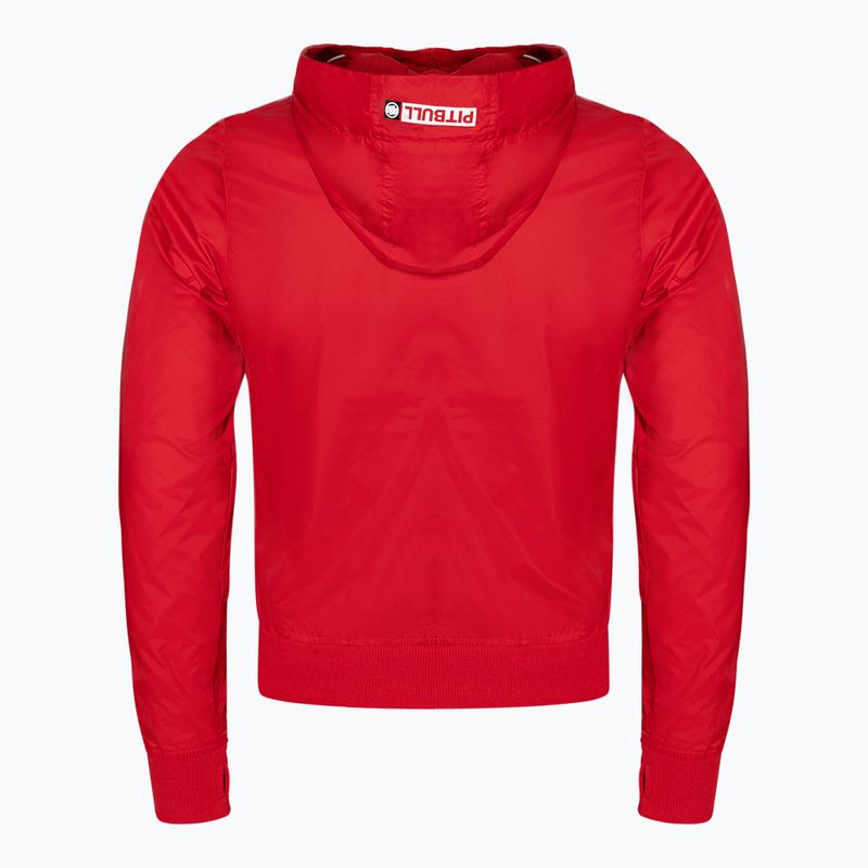 Women's jacket Pitbull West Coast Aaricia Sleeve Hooded Nylon red 2