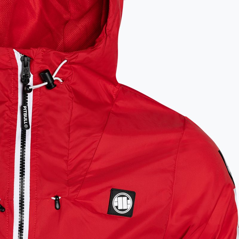Women's jacket Pitbull West Coast Aaricia Sleeve Hooded Nylon red 4