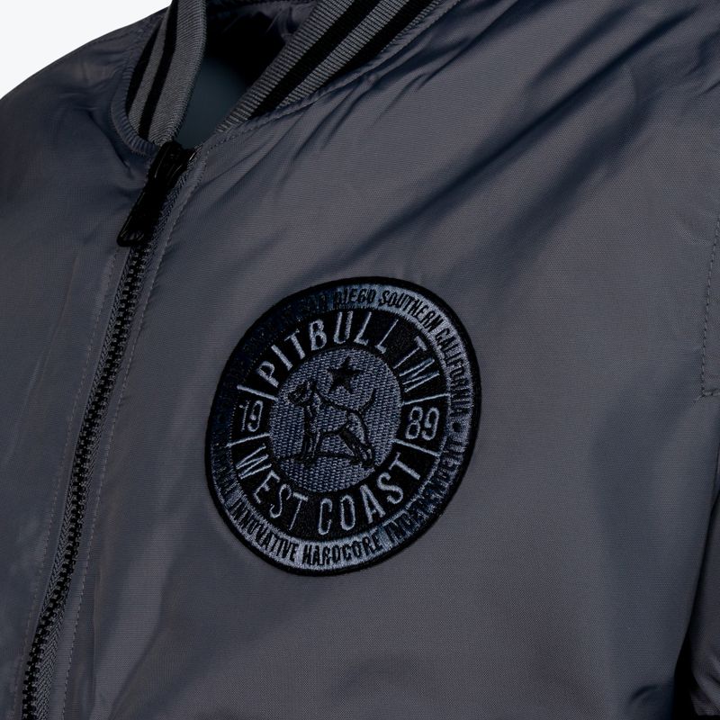 Men's jacket Pitbull West Coast Padded Baseball Caseman black/grey 3