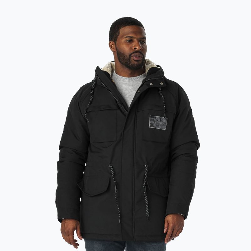 Men's winter jacket Pitbull West Coast Gunner Hooded Parka black