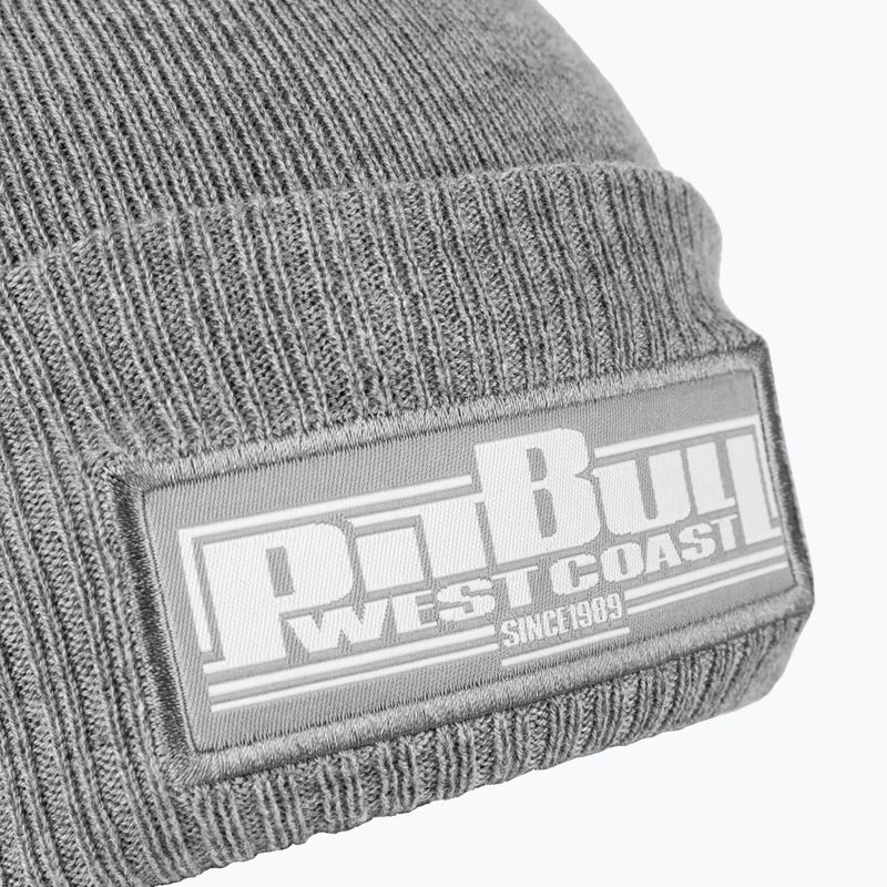 Men's winter beanie Pitbull Beanie One Tone Boxing grey 3