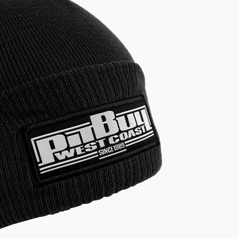 Men's winter beanie Pitbull Beanie Bubble One Tone Boxing black 3