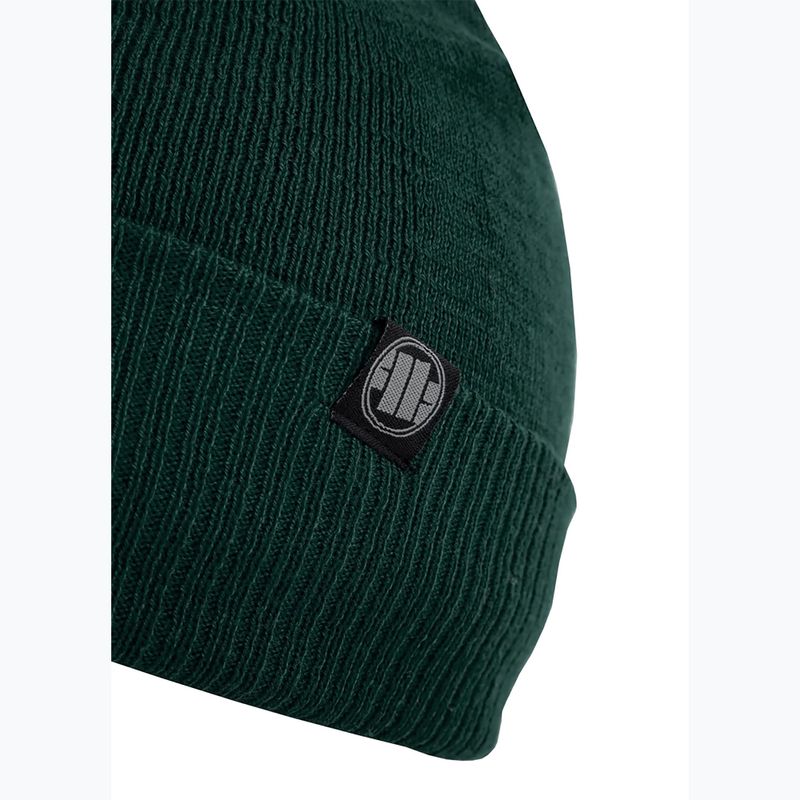 Pitbull West Coast winter beanie Bubble Small Logo dark green 3