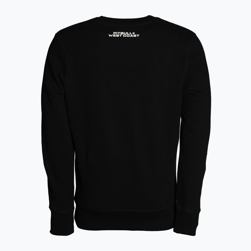 Men's sweatshirt Pitbull West Coast Crewneck Raster Dog black 2