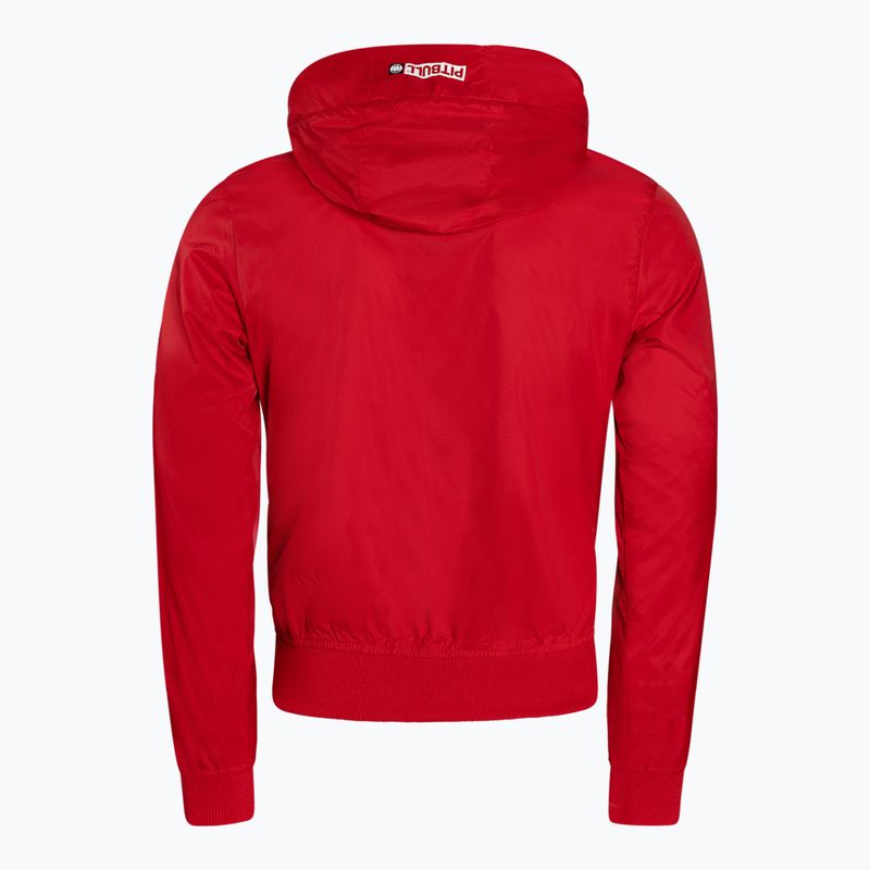 Women's jacket Pitbull West Coast Aaricia Hooded Nylon red 2