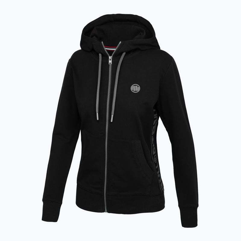 Ladies' sweatshirt Pitbull West Coast Hooded Zip French Terry black