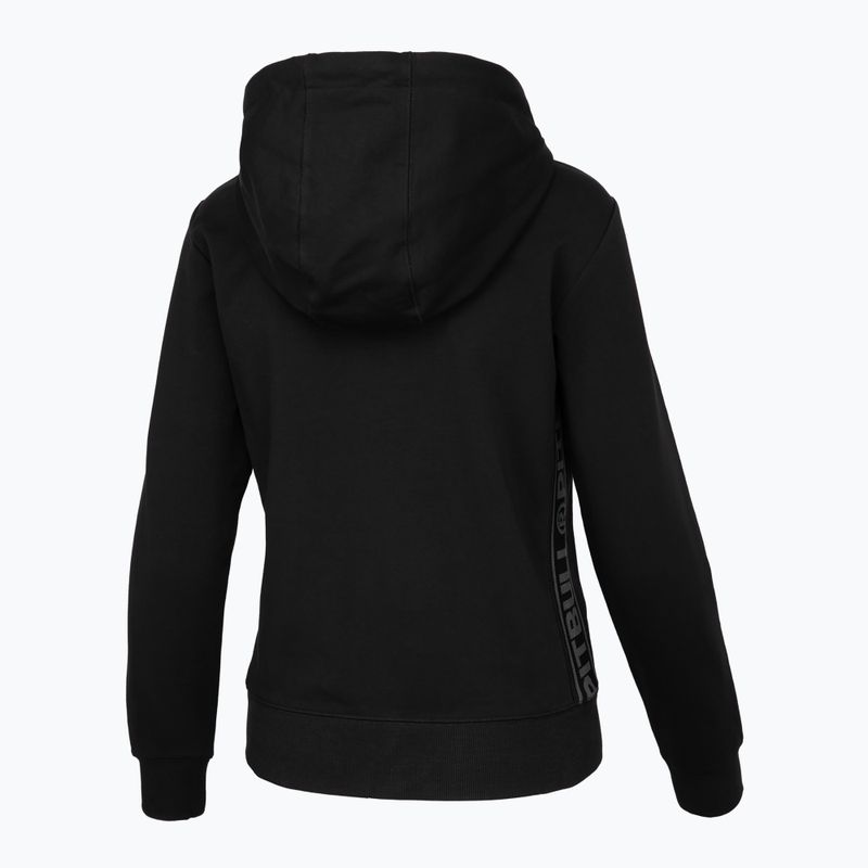 Ladies' sweatshirt Pitbull West Coast Hooded Zip French Terry black 2