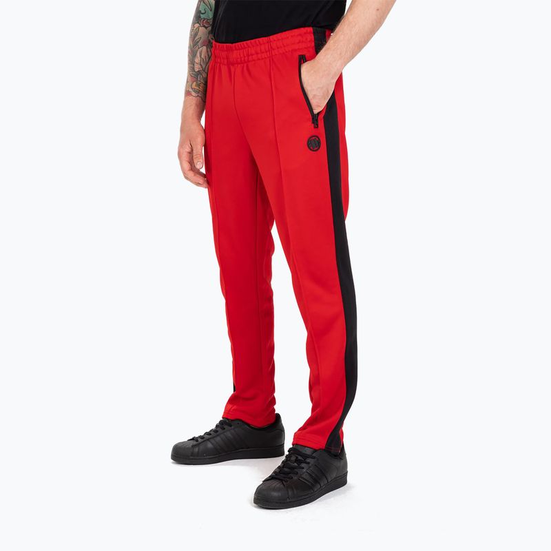 Men's trousers Pitbull West Coast Oldschool Track Pants Raglan red