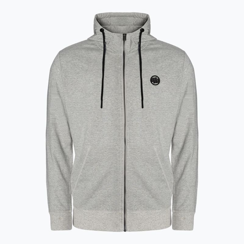 Men's sweatshirt Pitbull West Coast Hooded Zip Small Logo F.Terry 220 grey/melange 5