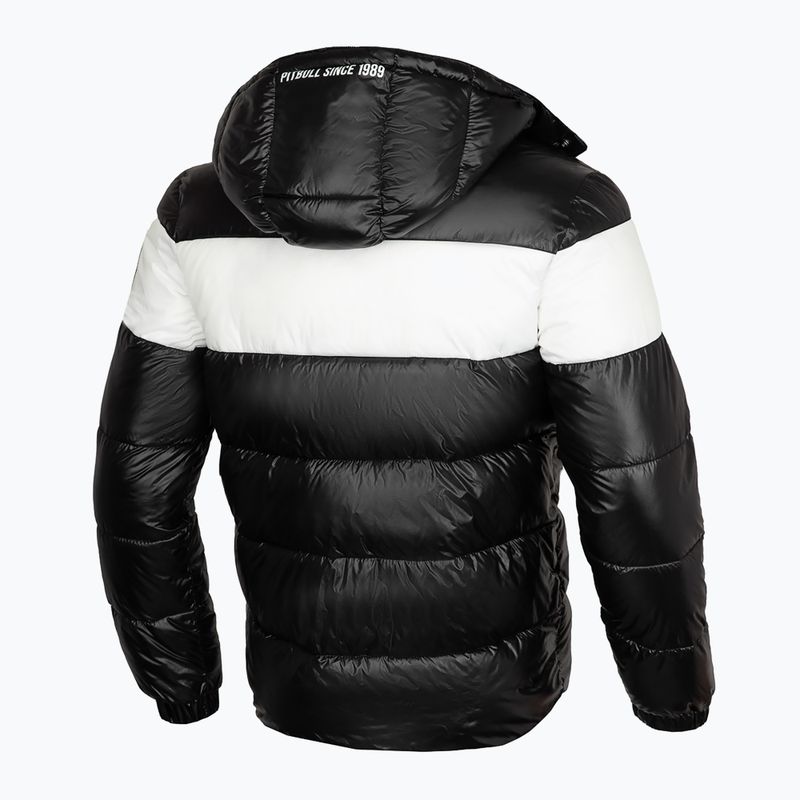 Men's down jacket Pitbull West Coast Cosmo black/white 4