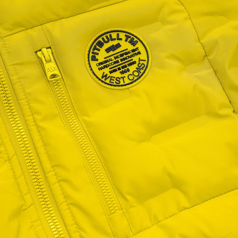 Men's down jacket Pitbull West Coast Firestone yellow 4
