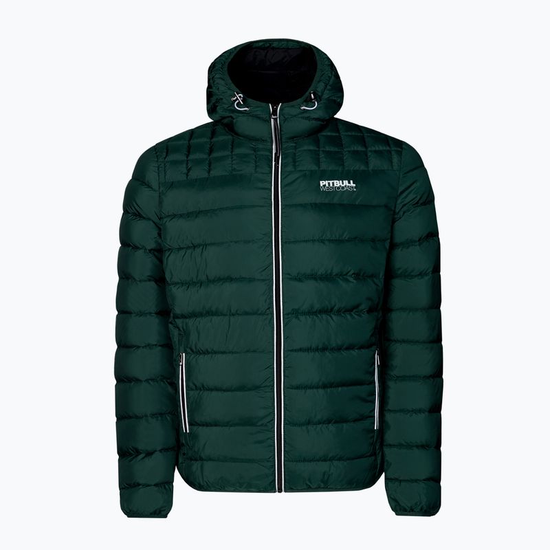 Men's winter jacket Pitbull West Coast Padded Hooded Seacoast dark olive