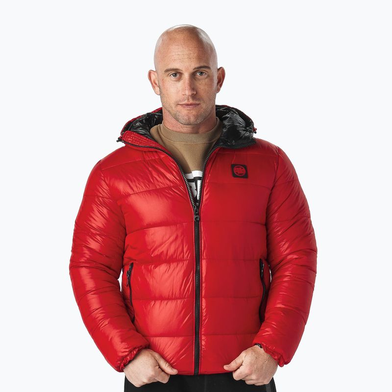 Men's down jacket Pitbull West Coast Shine 2 red